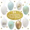24 Charming Golden Pastel Easter Eggs I Easter Decorations 2026 I Attractive 8 Unique Designs & Bunny Patterns I Decorations for Table I Eggs for Indoor & Outdoor Use